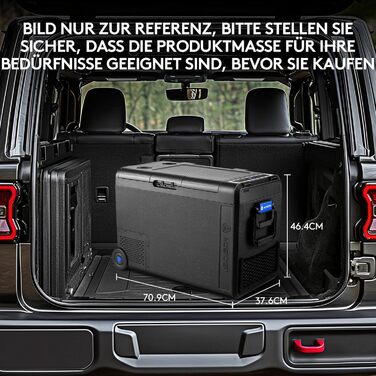 Компресор Cool Box 48L, 12/24V і 100-240V Cool Box електричний -20C до 20C, Cool Box автомобільний з підключенням USB, надійний ко