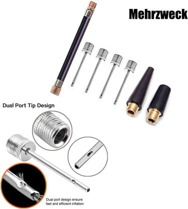 Ручний насос для м"яча з 7 голками синій SZSHIMAO