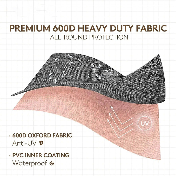 Захисний чохол для ротаційної сушарки, Водонепроникний захисний чохол для світлофорних парасольок з високощільним оксфордським ПВХ