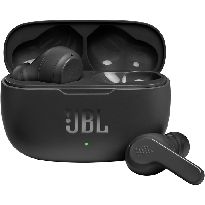 Бездротові внутрішньовушні навушники JBL Wave 200 TWS True-Wireless Bluetooth чорного кольору - Бездротові навушники з вбудованим