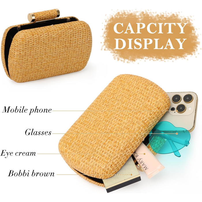 Золотий клатч для вечірок, весіль, літа та пляжу жіноча сумка-тоут