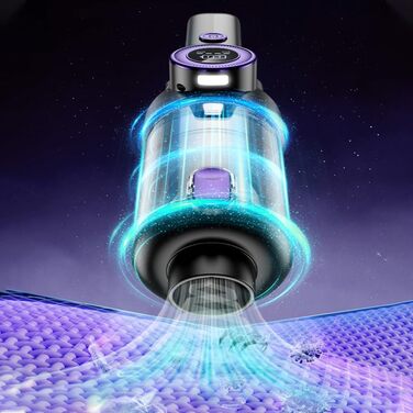 Акумуляторний ручний пилосос, 18000Pa USB акумуляторний портативний легкий міні-пилосос, 6000mAh автомобільний пилосос з 2 фільтра