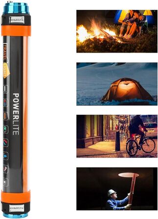 Магнітний кемпінговий ліхтарик RiToEasysports, акумуляторний світлодіодний ліхтарик для намету з 6 режимами, магнітна адсорбція для наметів, шаф, підвалів тощо (T-30)