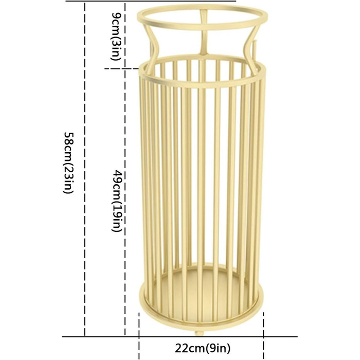 Підставка для парасольок MNOIINM, золотистий колір, рожева, підставка для парасольки для вхідної зони, компактна, кругла, відро для парасольки, тримач для парасольки для внутрішнього використання, для палиць, парасольок