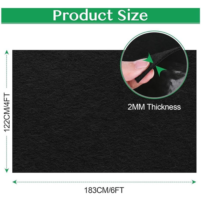 Килимок для навісу - водонепроникний килимок для зовнішнього складу 6 x 4 фути, килимок для меблів, що миється, з нековзною підкладкою