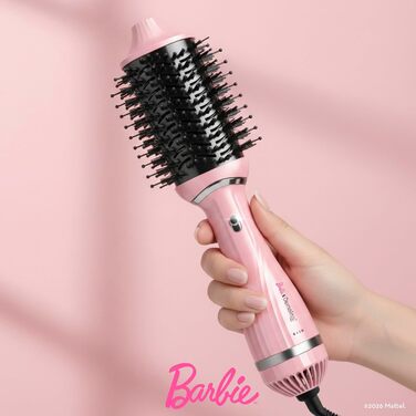 Стайлер-фен 2-в-1 Demeliss Volume & Style Колекція Barbie сушіння та укладка для всіх типів волосся, 2 змінні насадки, кераміко-турмалінове покриття, 3 температурні режими