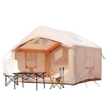 Надувний сімейний намет на 2, 4, 6, 8 осіб з підключенням до плити, зимовий, 4-сезонний, водонепроникний, з повітряним насосом, 4-6 осіб