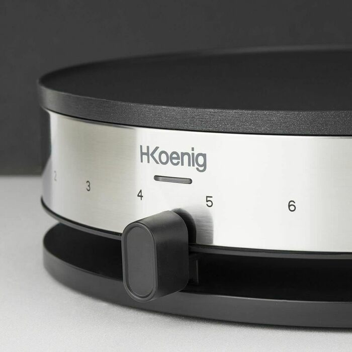 Прилад для крепу H.Koenig KREP29, 33 см, антипригарне покриття, 1300 Вт, чорний одинарний