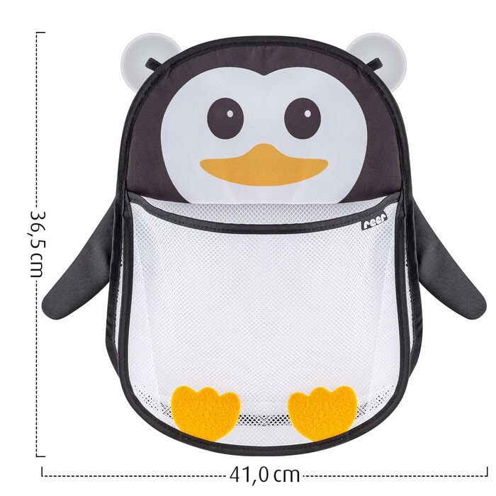 Мережа для іграшок Reer MyHappyPingu, гігієнічне зберігання для іграшок у ванні, полиця для ванни