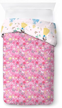 Постільна білизна Disney princess силует 140 x 200 см, 100 бавовна, для односпального ліжка, містить підодіяльник і наволочку 65 x