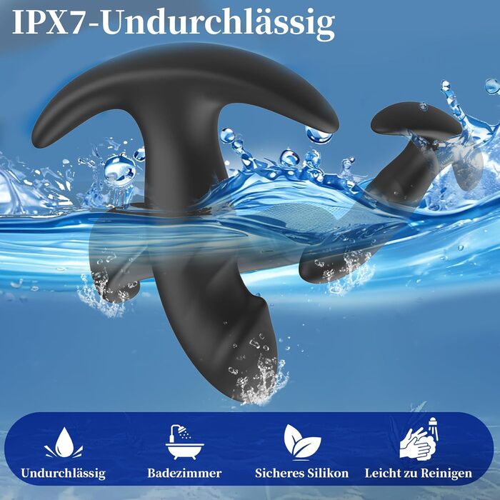 Набір анальних пробок AiFist, з силікону, S, M, L, 3 шт.