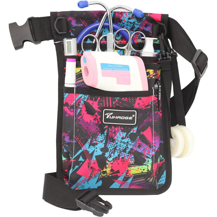 Сумка для зберігання медсестри Практична сумка на талії Кишенькова сумка медсестри Поясний органайзер Сумка для зберігання медсест