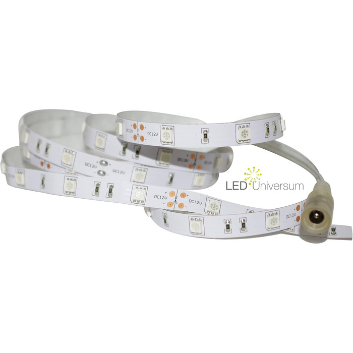 Світлодіодна стрічка 12V IP20 синя 30 LED/м 5050, комплект з блоком живлення без вимикача, 2м