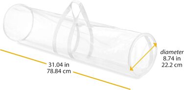 Прозорі рулони для зберігання Whitmor на блискавці, 25 шт. (), прозорі