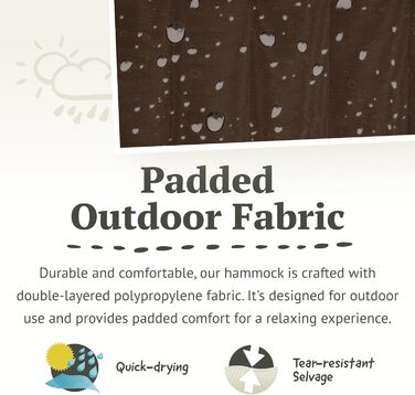 Гамак з підкладкою на жердині Kingsize Kingsize Arabica