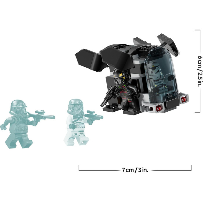 Бойовий набір Смертельний штурмовик та нічний штурмовик LEGO Star Wars 75412 конструктор із десантним кораблем та 4 мініфігурками з бластерами подарунок колекціонера для хлопчиків віком від 6 років та шанувальників Асоки.