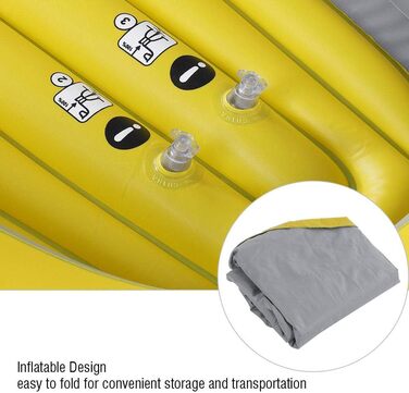 Надувний човен Tbest Schlaucot для 2 осіб, каяк, каное, плот, весловий човен, складний екскурсійний човен, ПВХ матеріал для 2 осіб