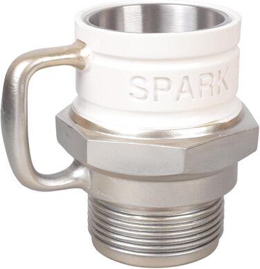 Кухоль із свічками запалювання, іскри, кавова кружка, дорожній посуд, механічний ентузіаст, подарунок, автомобіль