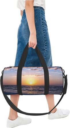 Спортивна сумка, дорожня сумка, пляжна сумка, з принтом, сумка на нічліг, чорна, універсальний розмір, сумка для подорожей