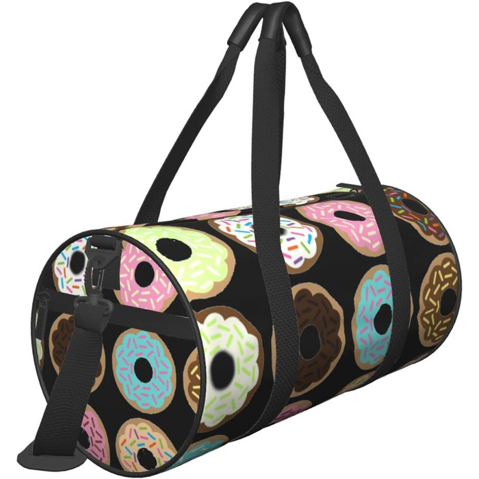 Дорожня сумка-циліндр з квітковим принтом, спортивна сумка для чоловіків та жінок, сумка-мішок, спортивна сумка