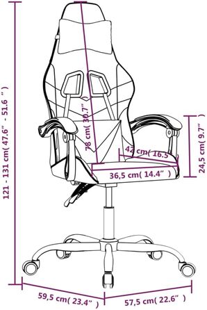 Геймерське крісло, офісне крісло, білий та рожевий, штучна шкіра