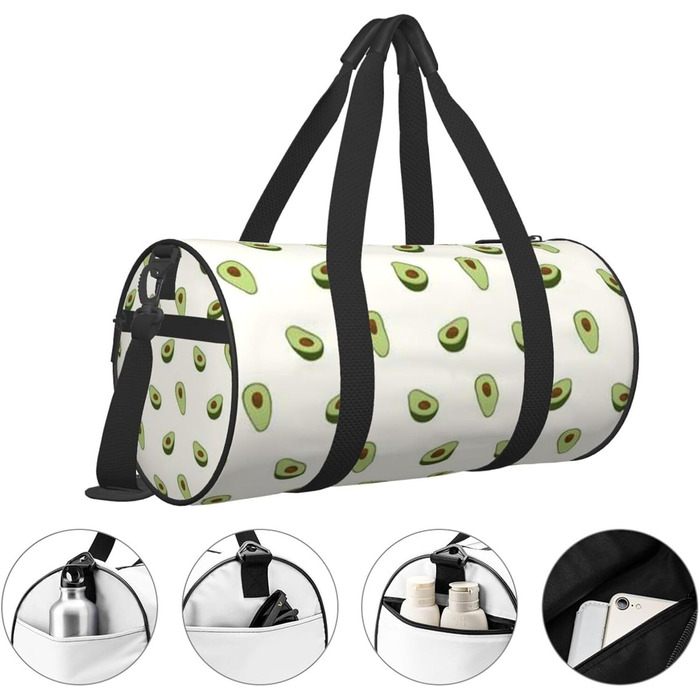 Дорожня сумка Happy Dolphin Runde великої місткості, легка та міцна, ідеальний подарунок для подорожей, відпустки, ділових поїздок та іншого, колір авокадо, універсальний розмір