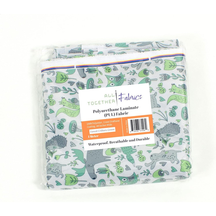 Поліуретанова ламінована тканина, метраж, водонепроникна і дихаюча, ідеально підходить для тканинних підгузників та подібних проек