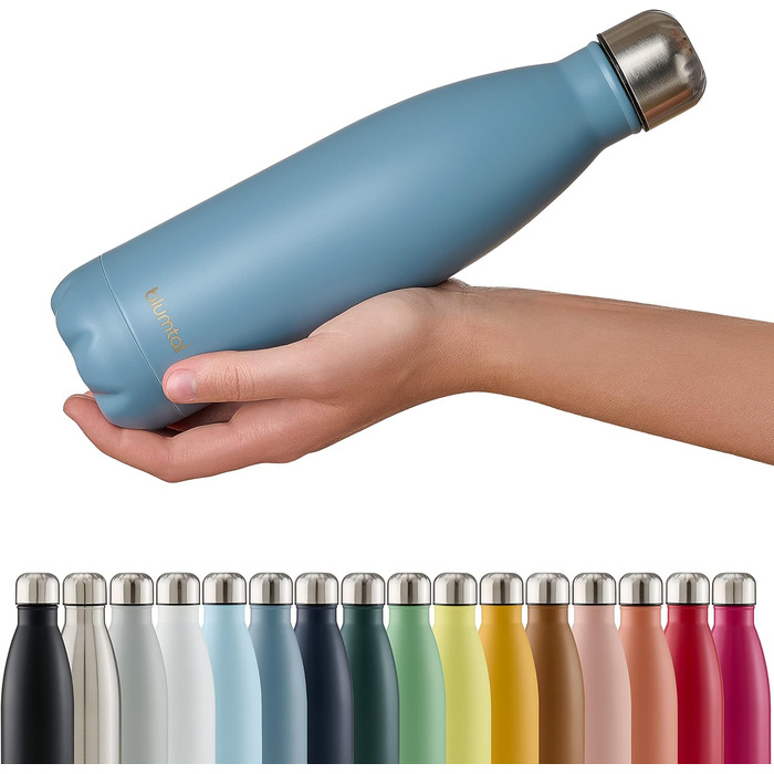 Пляшка для пиття Blumtal з нержавіючої сталі Charles - Термос пляшка 500 мл - Термопляшка для пиття без BPA Cold&Warm - герметична