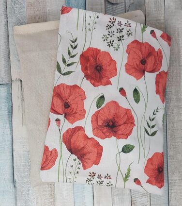 Трав&39яна подушка з 8 різними лікарськими травами, такими як хміль, меліса, фенхель, м&39ята, пелюстки троянд, лаванда, ісоп, чебрець, чохол можна прати, мотив 143 (мак) приблизно 20x24 см