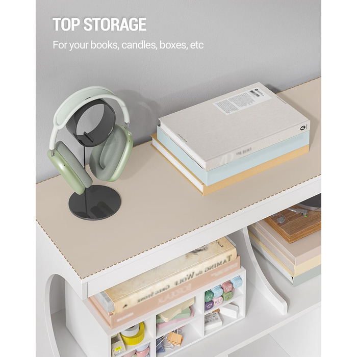 Книжкова полиця Hzuaneri, 8-полицьова книжкова шафа, полиця для зберігання, офісна полиця, окремостояча полиця для спальні, вітальні, кабінету та офісу 30 x 100 x 100 см, біла BC33203X