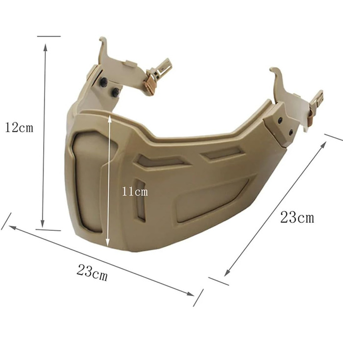 Швидкий тактичний шолом із напівмаскою легкий знімний захист обличчя для ігор CS, страйкболу, пейнтболу, полювання та активного відпочинку FG