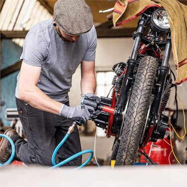 Пневматичний ударний гайковерт HAZET 9012M I Макс. Крутний момент відкручування 1100 Нм, квадратний привід 12,5 мм (1/2 дюйма) I Н