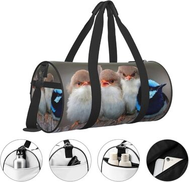 Велика дорожня сумка Квітка Мигдалю Легка та міцна Ідеальний подарунок для походів, відпусток, ділових поїздок та іншого, Vier Vgel, Універсальний розмір