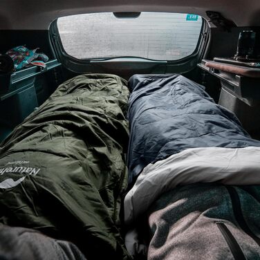 Спальний мішок Naturehike з капюшоном, спальний мішок-ковдра для кемпінгу, легкий та зручний, ідеально підходить для пригод на природі та подорожей, темно-синій-лівий (11C)