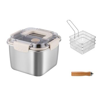 Багатоцільовий набір для приготування їжі на відкритому повітрі з нержавіючої сталі, легко смажити пасту за будь-якої погоди, кемпінг, багатофункціональні кемпінгові горщики з кришкою для ручки