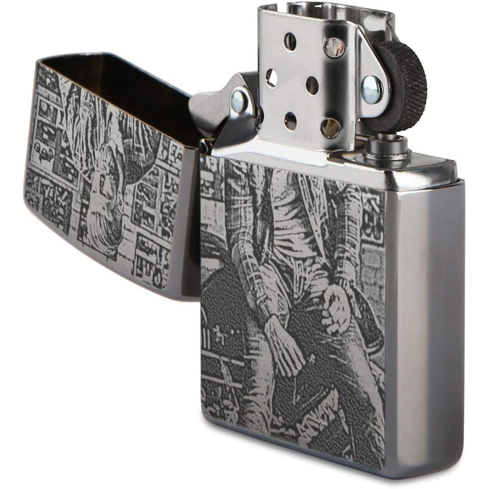 Запальничка Zippo storm оригінальна матовий хром на замовлення гравірування власне фото - фотогравірування