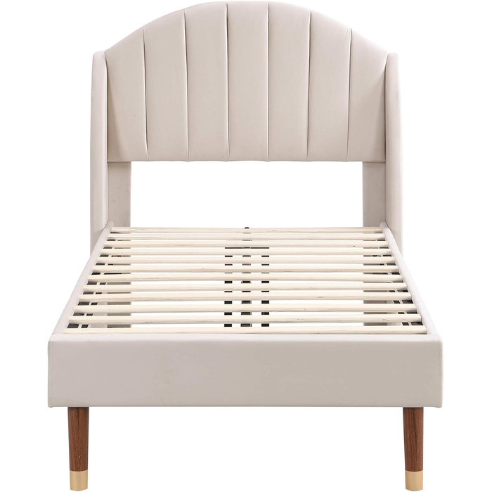 Односпальне ліжко HYUB з м&39якою поверхнею 90x200 см з рейковою основою та каркасом, ліжко з місцем для зберігання речей, дитяче ліжко з узголів&39ям, дерев&39яна рейкова опора, оксамитове континентальне ліжко, місце для зберігання речей під ліжком, без 