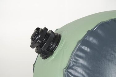 Надувний матрац Bo-Camp, велюр, Air-XL, 1 особа - 200 x 78 x 23 см, зелений/сірий