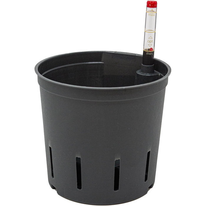 Культурний горщик Leni для гідропонних систем набір з індикатором рівня води Розміри на вибір 5-32 см круглі Міцний пластик (в упаковці 6 шт., Ø 13 см В 12 см)