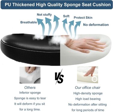 Ергономічне офісне крісло з поперековою опорою, регульоване комп&39ютерне крісло зі штучної шкіри, крісло керівника зі складними підлокітниками, дихаюча сітчаста спинка, обертове крісло для домашнього офісу