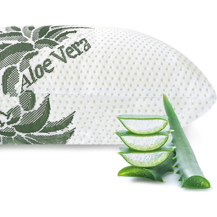 Ергономічна подушка Mister Sandman з піни з ефектом пам&39яті 40x80 см, віскозна подушка, ідеально підходить для сну на животі, спині та боці, подушка для підтримки шиї з чохлом з алое вера, 40 x 80 см