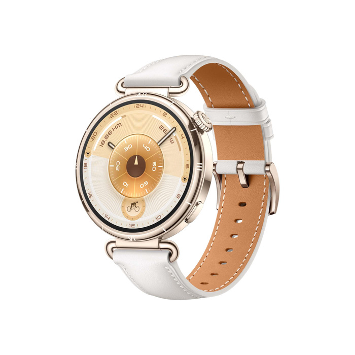 Розумний годинник HUAWEI Watch GT 6, GPS, сенсорний AMOLED-екран, до 14 днів роботи від акумулятора, понад 100 спортивних режимів, сумісний з Android та iOS, моніторинг здоров&39я, емоційне благополуччя, білий, автономний годинник 41 мм, білий шкіряний ре