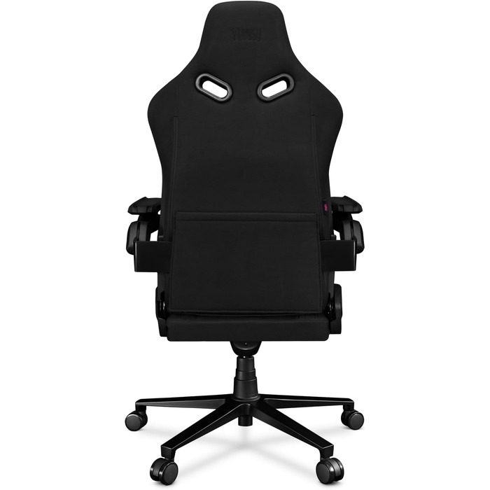 Офісне крісло Геймерське крісло Чорне - Геймерське крісло з подушкою з піни з ефектом пам&39яті з велюру - Тканинне геймерське крісло з підлокітниками D-Cross - Геймерське крісло з безшумними гумовими колесами - Комп&39ютерне крісло 150 кг Чорне тканинне 