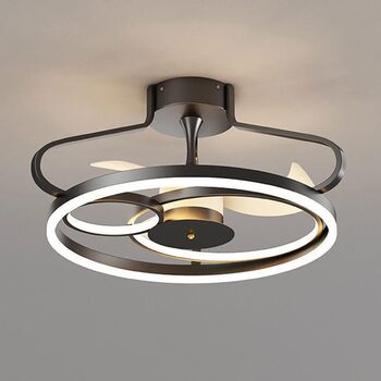 Світлодіодний стельовий світильник з регулюванням яскравості, стельовий вентилятор зі світлодіодним підсвічуванням, регульованою ш