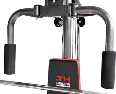 Універсальна силова станція Train Hard, багатофункціональна лавка для ваги зі штангою, стійка для лат, розгинання ніг метелик, згинання ніг 60 кг, складна вага