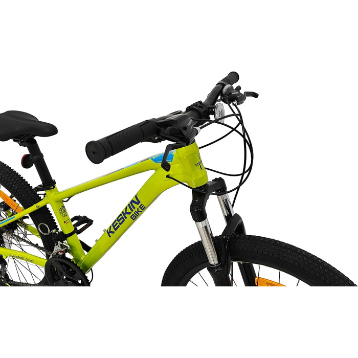 Дитячий гірський велосипед Keskin HT MTB1 24&39 21 швидкість, пневматичні шини 2.35&quot, дискові гальма, алюмінієва рама, неоново-зелений