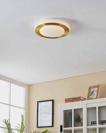 Стельовий LED-світильник EGLO Capri, сталь, білий та золотий