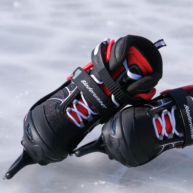 Ковзани Bladerunner Micro XT Ice з регулюванням розміру для хлопчиків, чорно-червоні, 32-37 (UK 01-04 / US 02-05)