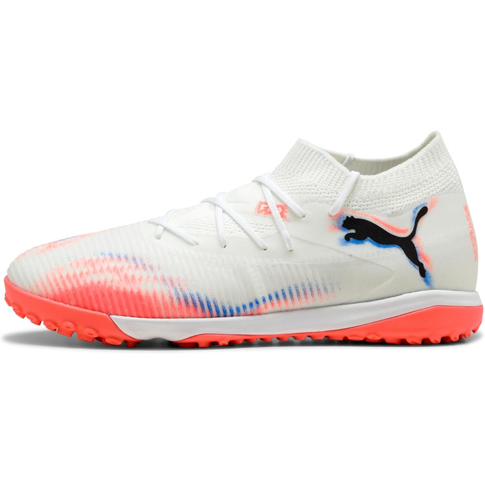 Жіночі футбольні бутси PUMA Future 8 Match TT, розмір 42 EU, білі, чорні, яскраво-червоні