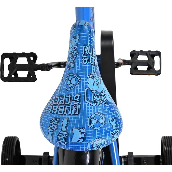 Дитячий велосипед Volare Rubble & Crew 12 35 років Ручне та ножне гальмо, знімні бічні колеса, захист ланцюга та світловідбивачі Регульоване сідло Подарунок для дівчаток та хлопчиків